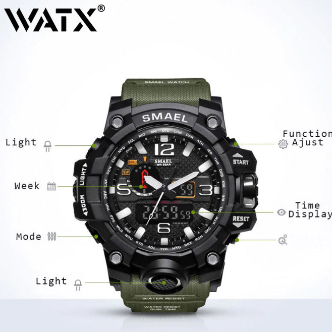 Military Watch 50m Waterproof Number 01