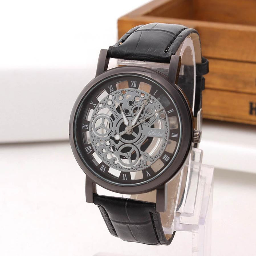 Fashion Wrist Watch Leather Number 01