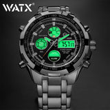 Waterproof Military Sport Watches  Silver Steel Number 19