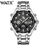 Waterproof Military Sport Watches  Silver Steel Number 19