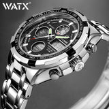 Waterproof Military Sport Watches  Silver Steel Number 19