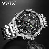 Waterproof Military Sport Watches  Silver Steel Number 19