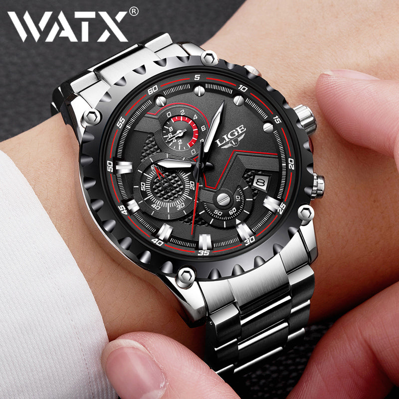 Watches Full Steel Business Waterproof  Number 17
