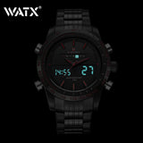Watches Men's Quartz Digital Analog Clock Number 12