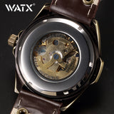 Mechanical Mens Wrist Watches Automatic Skeleton Number 35