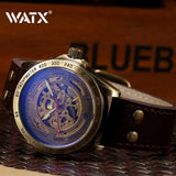 Mechanical Mens Wrist Watches Automatic Skeleton Number 35
