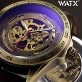 Mechanical Mens Wrist Watches Automatic Skeleton Number 35