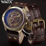 Mechanical Mens Wrist Watches Automatic Skeleton Number 35