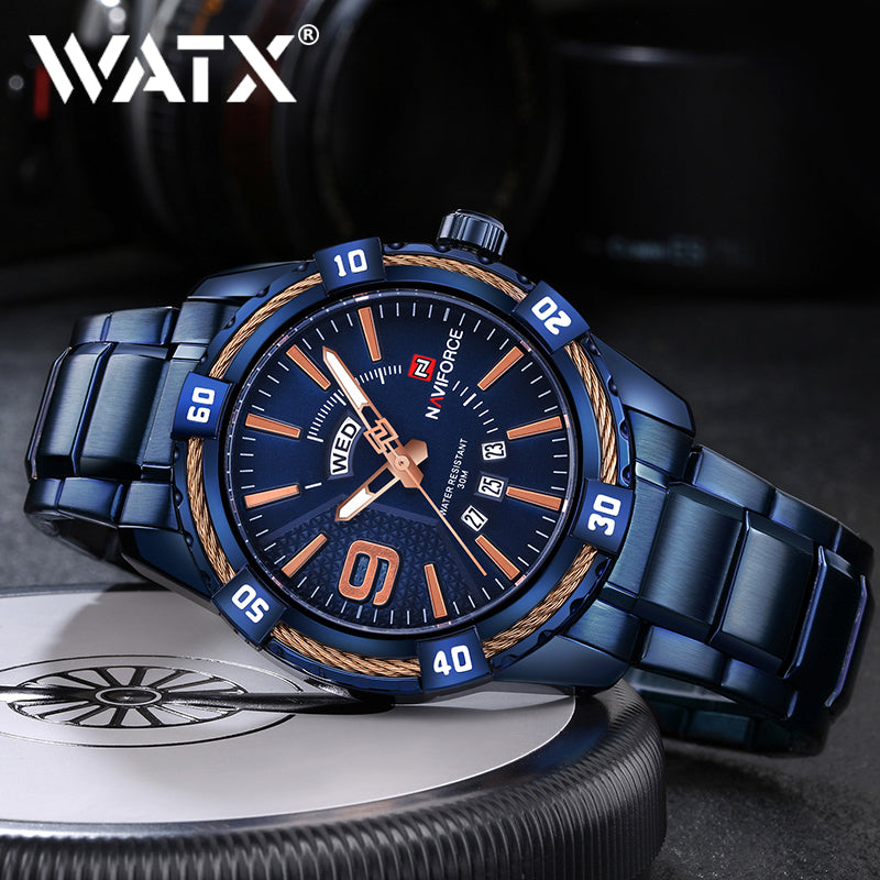 Waterproof Watch Military Stainless Steel Number 13