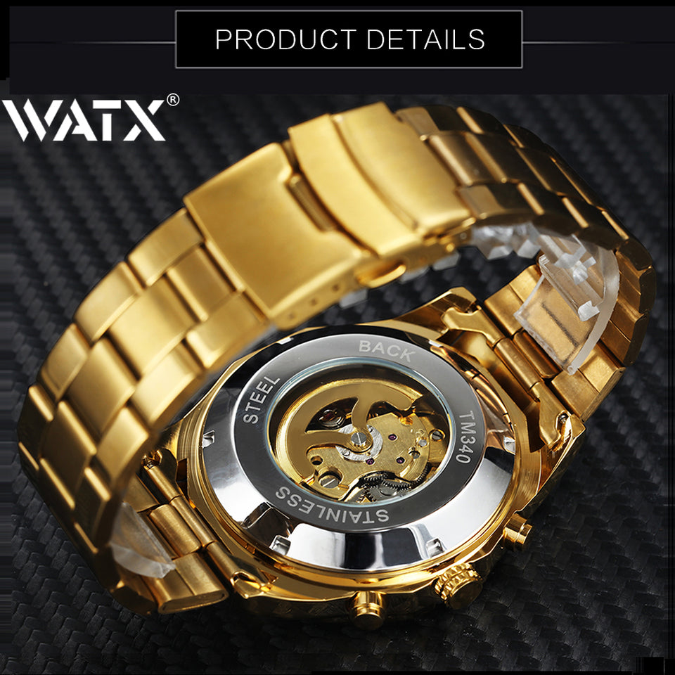 Automatic Mechanical Watch Gold Number 16