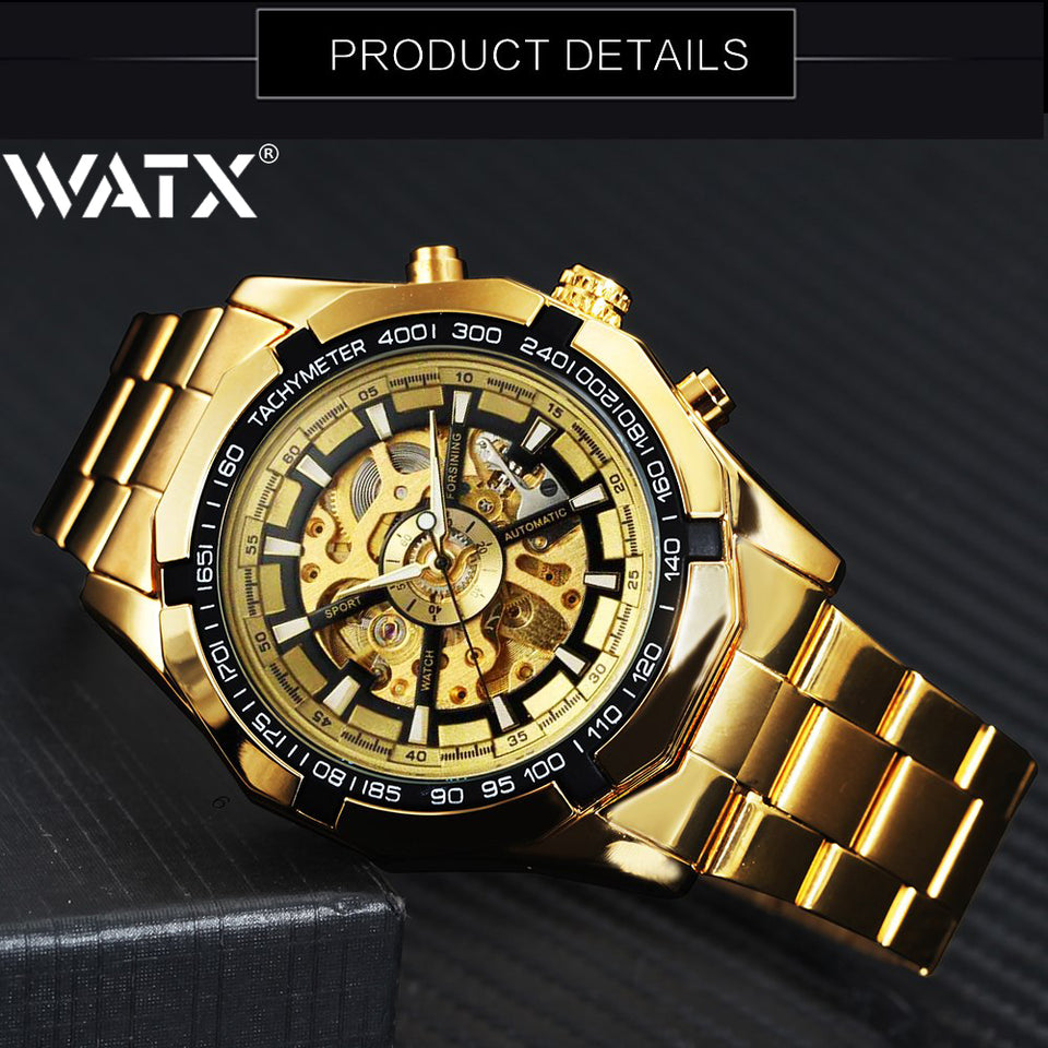 Automatic Mechanical Watch Gold Number 16