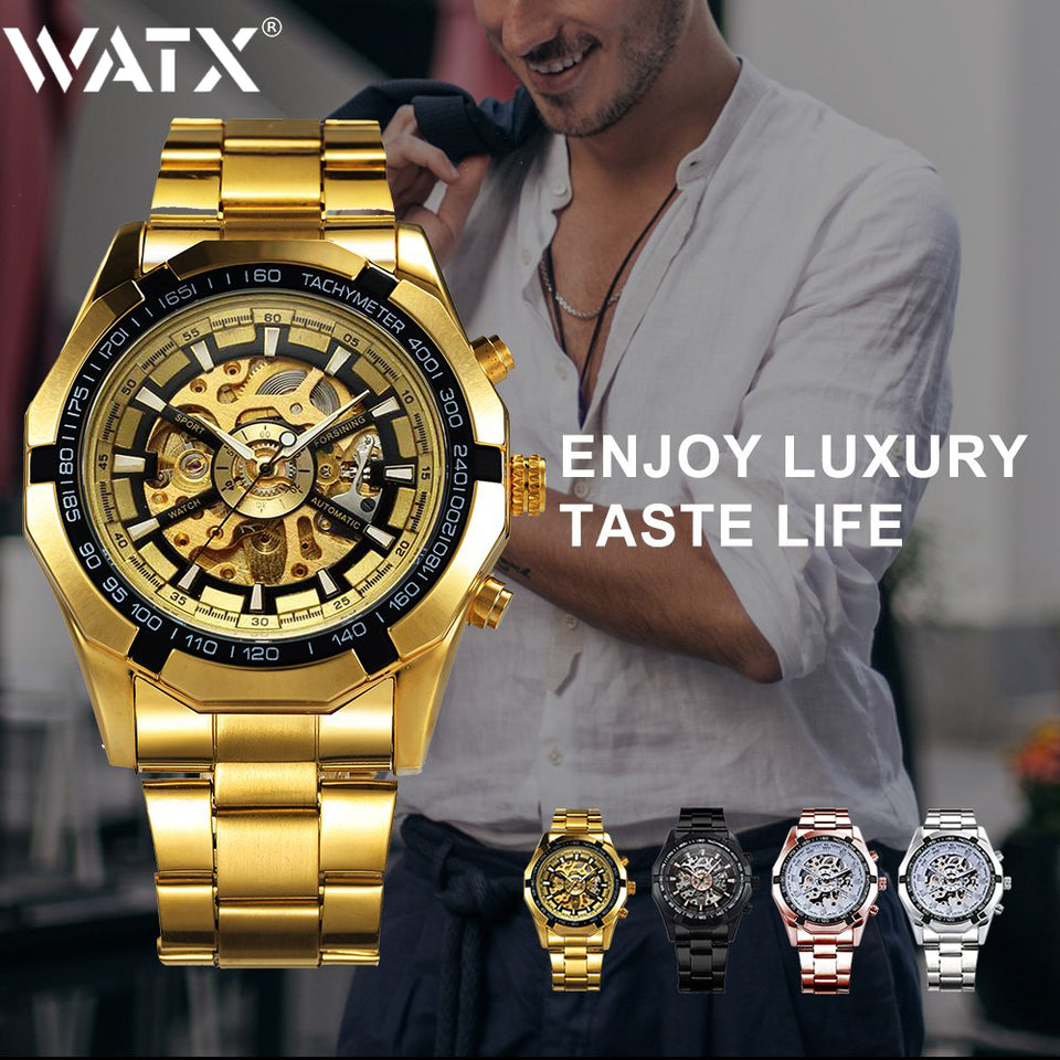Automatic Mechanical Watch Gold Number 16