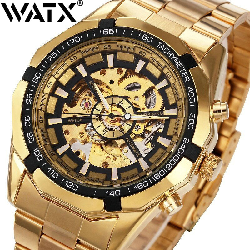 Automatic Mechanical Watch Gold Number 16