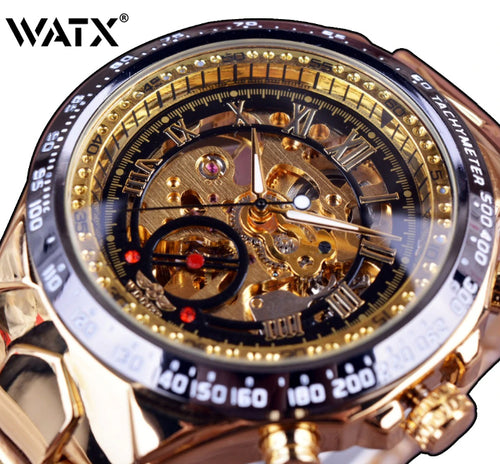 Gold Watch Automatic Skeleton Number 21